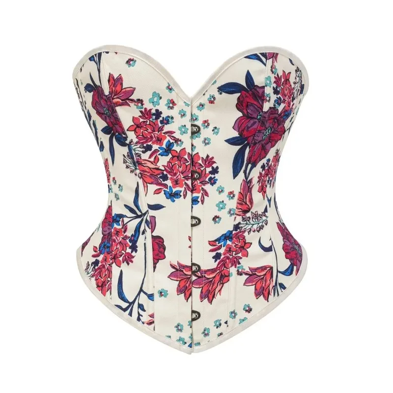 White Floral Printed Corset Bustier Top 2026 Trendy Y2K Vintage Lace Up Daily
White Floral Printed Corset Bustier Top 2026 Trendy Y2K Vintage Lace Up Daily