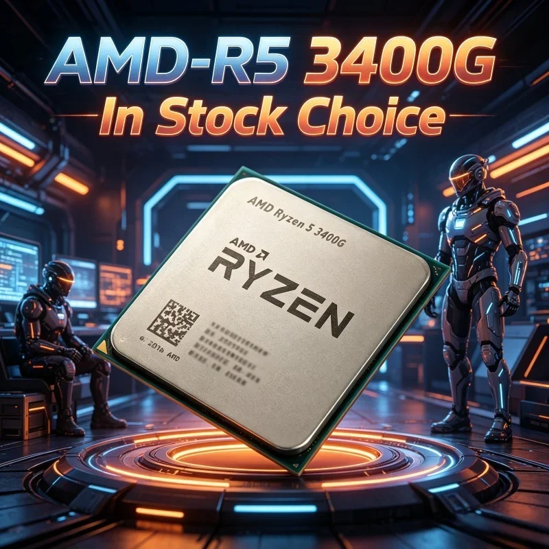 AMD Snappy Hot-Selling Ryzen 5 3400G Loose CPU, 4-Core 8-Thread, 3.7GHz, 65W, YD3400C5M4MFH, AM4 Socket
AMD Snappy Hot-Selling Ryzen 5 3400G Loose CPU, 4-Core 8-Thread, 3.7GHz, 65W, YD3400C5M4MFH, AM4 Socket