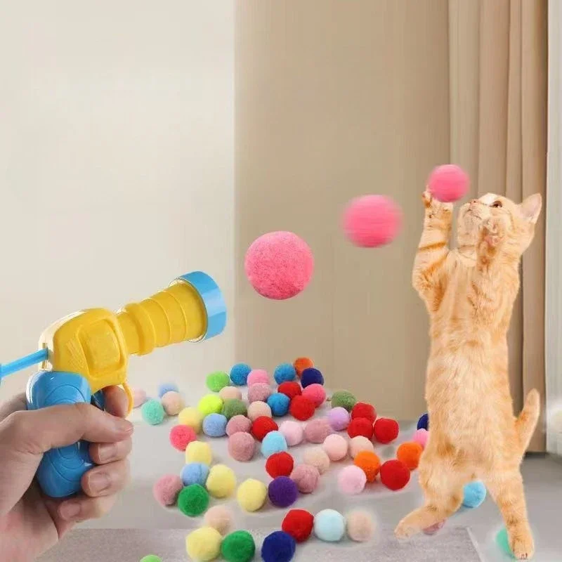 Cat Toys Interactive Launch Training Toy For Pet Kitten Creative Mini Shooting Gun Games Stretch Plush Ball Toys Pet Supplies
Cat Toys Interactive Launch Training Toy For Pet Kitten Creative Mini Shooting Gun Games Stretch Plush Ball Toys Pet Supplies