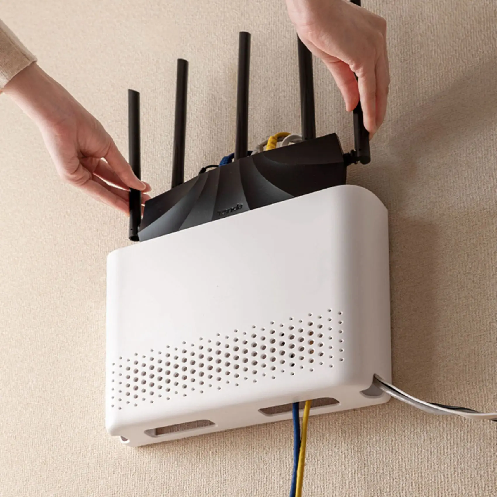 A74E-2X Wifi Router Storage Box,Router Hider Wall Mounted Wifi Box Hider Wifi Storage Box - 30X22cm
A74E-2X Wifi Router Storage Box,Router Hider Wall Mounted Wifi Box Hider Wifi Storage Box - 30X22cm