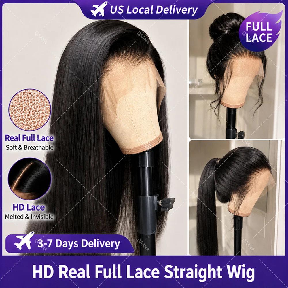 HD Real Full Lace Straight Human Hair Wig Natural Black Pre Plucked Bleached Knots 360 Free Parting Premium Silky Wig For Women Salon Quality
HD Real Full Lace Straight Human Hair Wig Natural Black Pre Plucked Bleached Knots 360 Free Parting Premium Silky Wig For Women Salon Quality