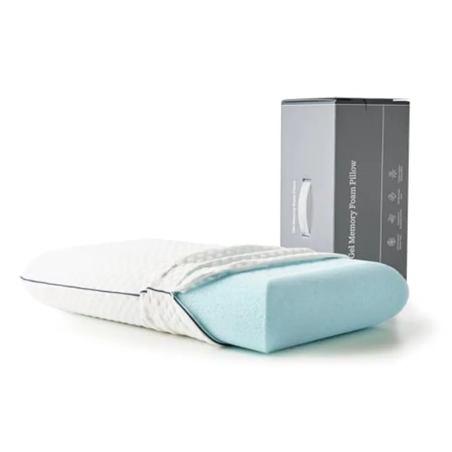 Cooling Gel Memory Foam Pillow for Sleeping Standard Size, Ventilated Cooling Pillow for Side and Back Sleepers, Neck and Shoul
Cooling Gel Memory Foam Pillow for Sleeping Standard Size, Ventilated Cooling Pillow for Side and Back Sleepers, Neck and Shoul