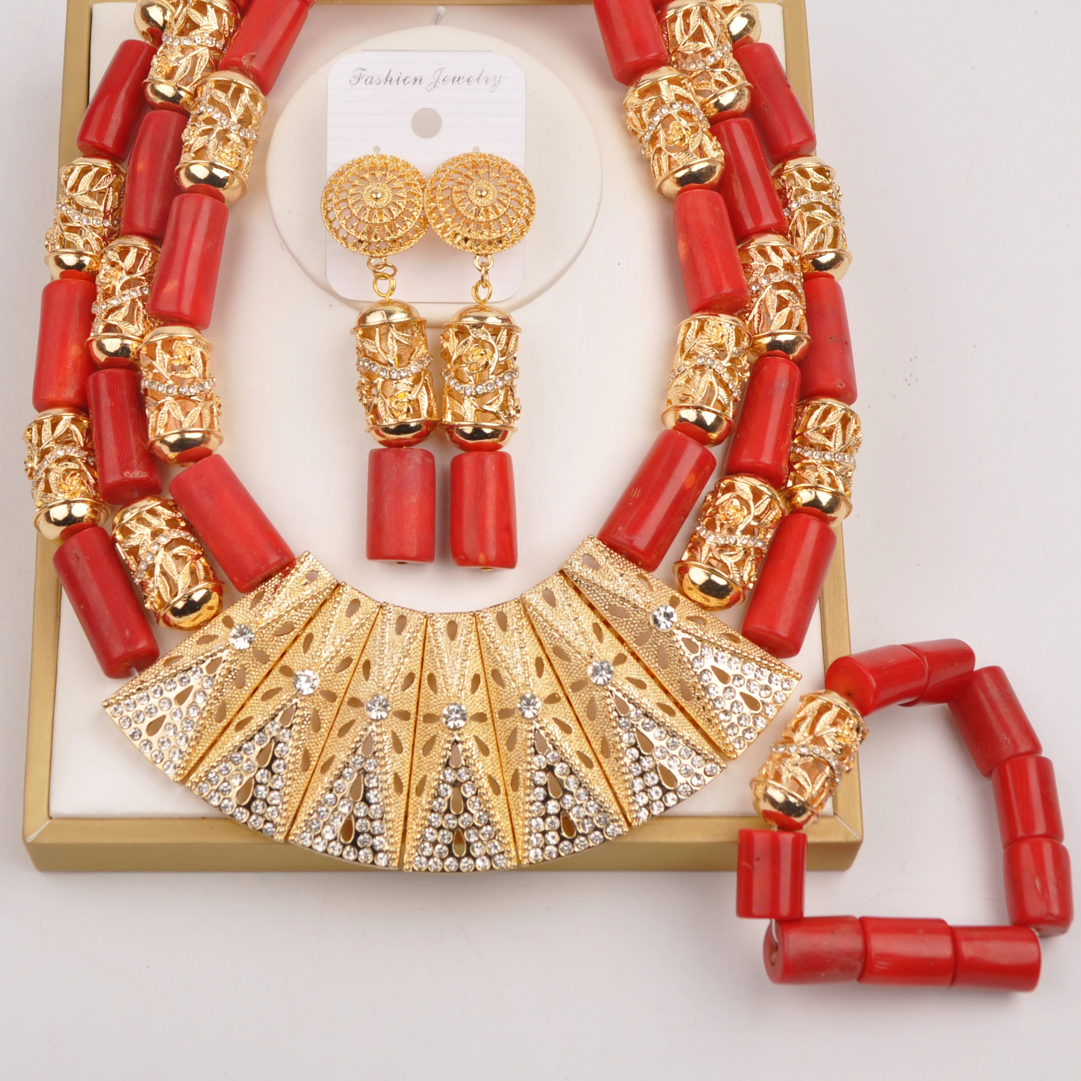 Fashion Red Coral Jewelry Set for Couple Nigerian Wedding African Beads Jewelry Set
Fashion Red Coral Jewelry Set for Couple Nigerian Wedding African Beads Jewelry Set