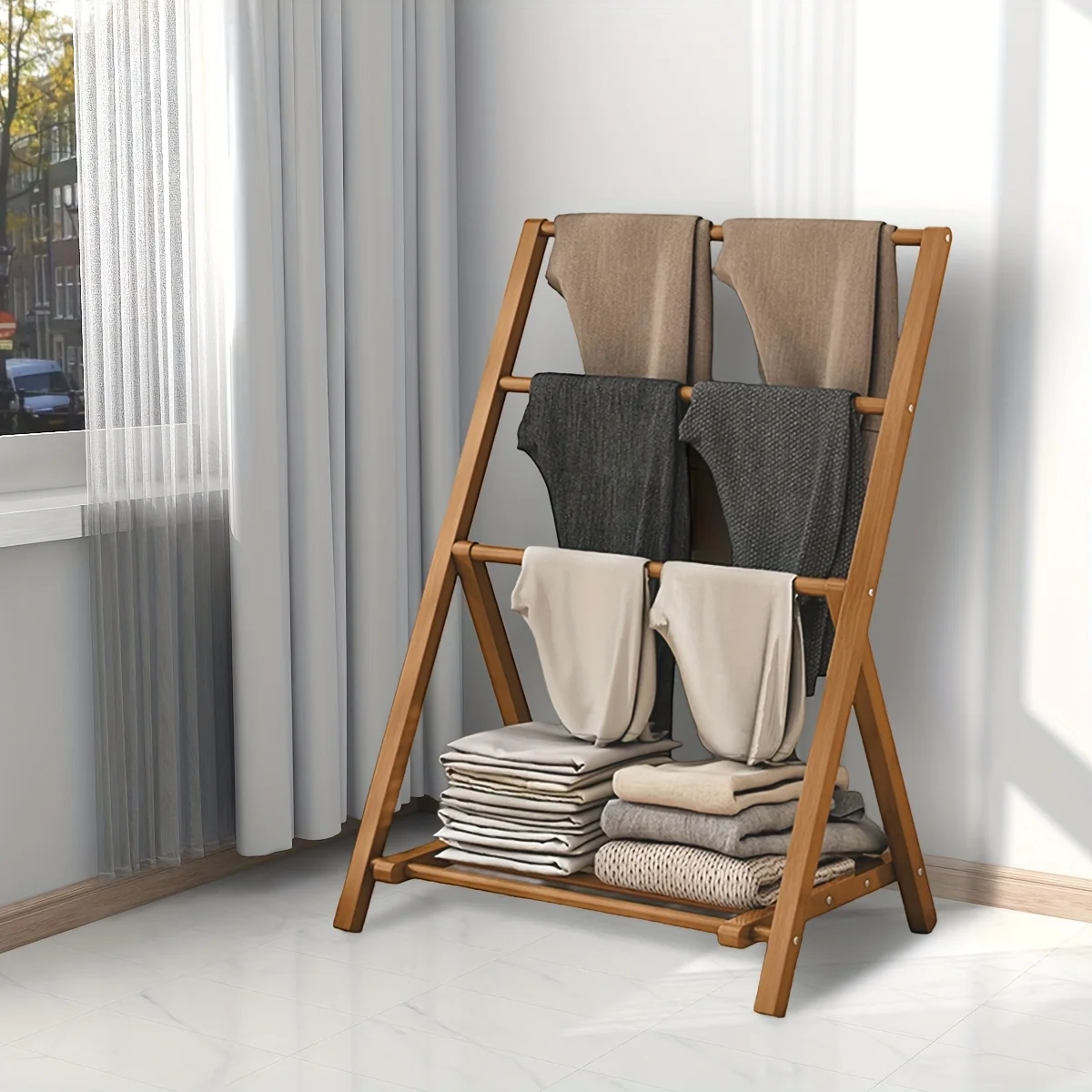 3-уровневая складная вешалка для одежды и полотенец, деревянная и бамбук, цвет дерева, отдельно стоящая, складная, многофункциональная
3-уровневая складная вешалка для одежды и полотенец, деревянная и бамбук, цвет дерева, отдельно стоящая, складная, многофункциональная