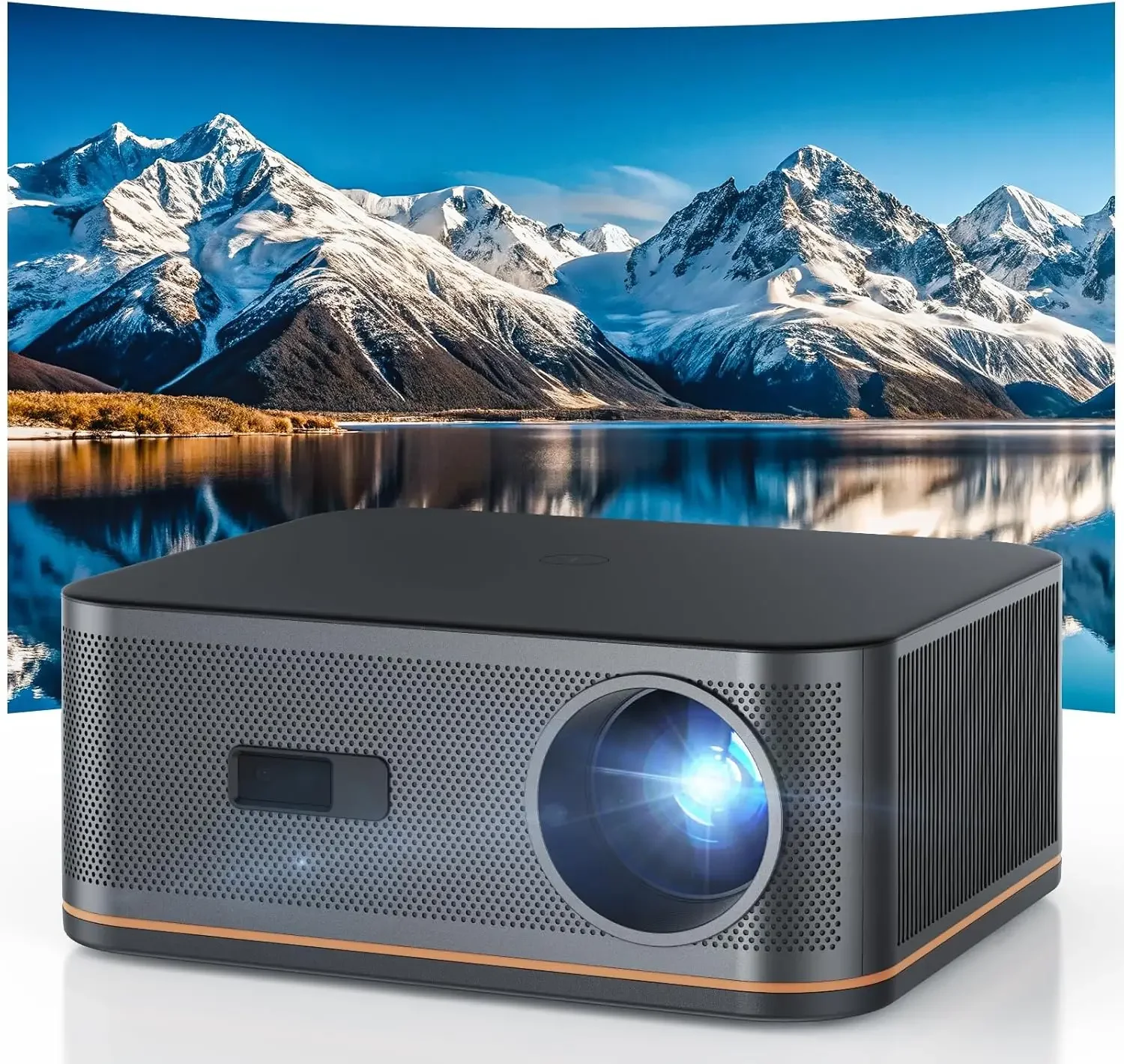 2000 ANSI 4K Decoding Projector with WiFi and Bluetooth, Movie Home Theater with Auto Focus, 300'' Display for Indoor/Outdoor, S
2000 ANSI 4K Decoding Projector with WiFi and Bluetooth, Movie Home Theater with Auto Focus, 300'' Display for Indoor/Outdoor, S