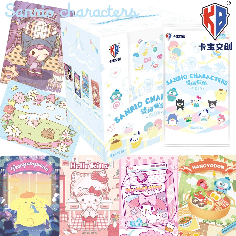 Kabao Genuine Sanrio Characters Collection Cards Kuromi Pochacco Leisure Vacation Series Cartoon Cute Anime Star Cards Fun Gifts
Kabao Genuine Sanrio Characters Collection Cards Kuromi Pochacco Leisure Vacation Series Cartoon Cute Anime Star Cards Fun Gifts