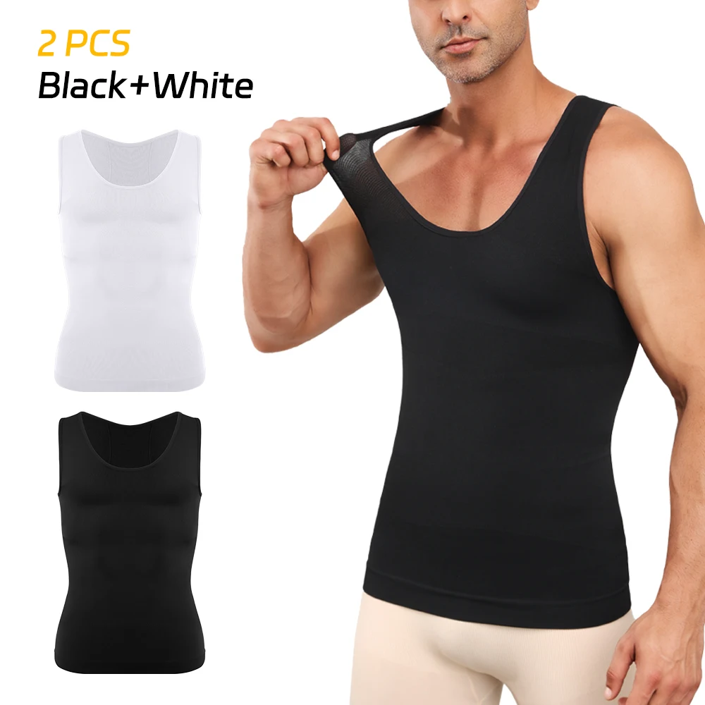 2PCS Men's Deep U-Neck Compression Vest Abdominal Support Seam-free Invisible Design for Gym & Workout
2PCS Men's Deep U-Neck Compression Vest Abdominal Support Seam-free Invisible Design for Gym & Workout