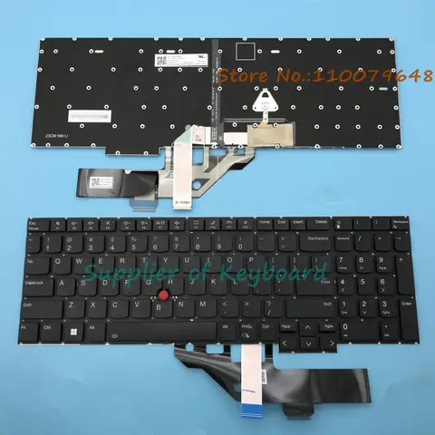 Original NEW English/UK Keyboard For Lenovo Thinkpad E16 Gen1 Type 21JN 21JQ 21JT 21JU Laptop Backlit SN21K54319