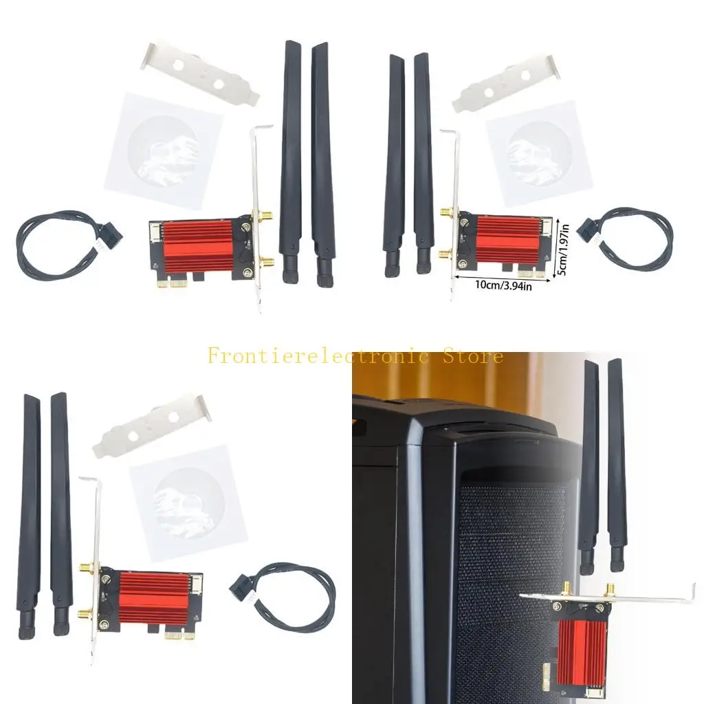 G8DB PCIE WiFi Adapter Wifi 5 Wireless Card Double Band 2.4G/5Ghz Bluetooth-compatible Card Wireless Networking Adapter
G8DB PCIE WiFi Adapter Wifi 5 Wireless Card Double Band 2.4G/5Ghz Bluetooth-compatible Card Wireless Networking Adapter