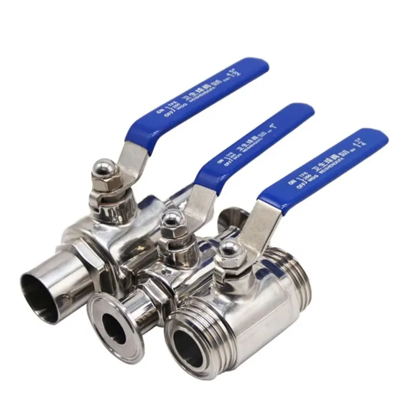 New stainless steel sanitary 2 straight manual thread straight OEM ODM control beer beverage 2-way ball valve
New stainless steel sanitary 2 straight manual thread straight OEM ODM control beer beverage 2-way ball valve