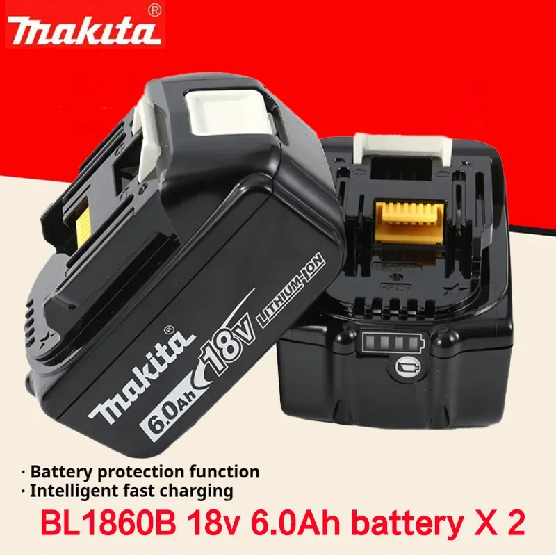 100% Genuine Makita 6Ah for Makita 18V Battery BL1840 BL1830B BL1850B BL1850 BL1860 BL1815 Replacement Lithium Battery
100% Genuine Makita 6Ah for Makita 18V Battery BL1840 BL1830B BL1850B BL1850 BL1860 BL1815 Replacement Lithium Battery