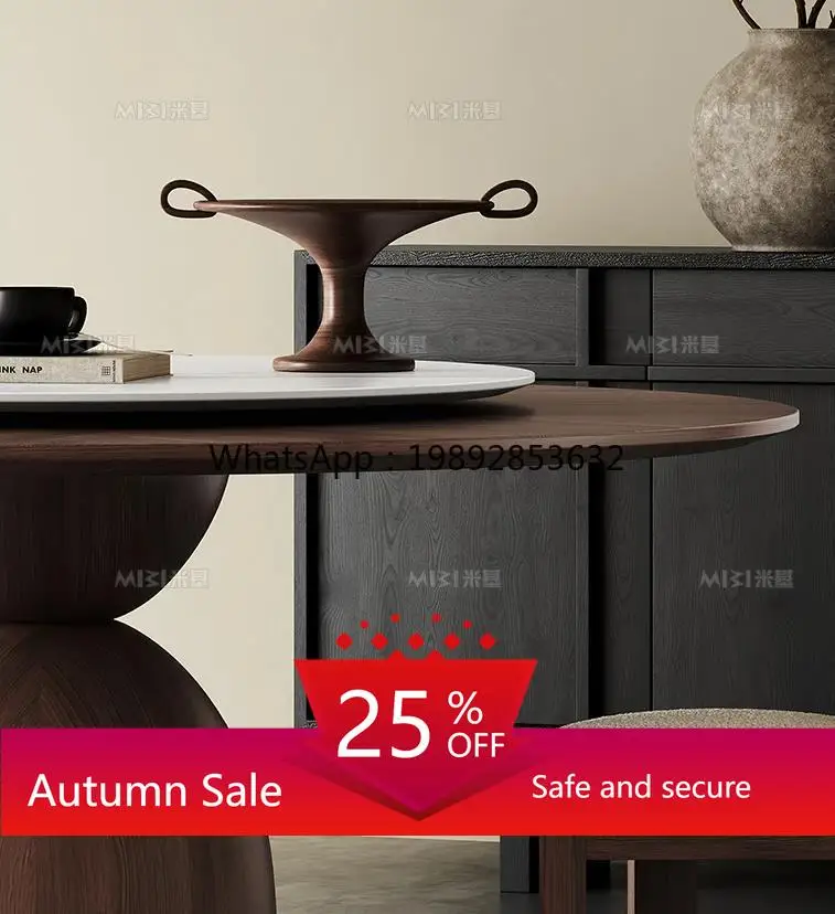 retro solid wood dining table, antique round dining table and chair combination household minimalist round dining table
retro solid wood dining table, antique round dining table and chair combination household minimalist round dining table