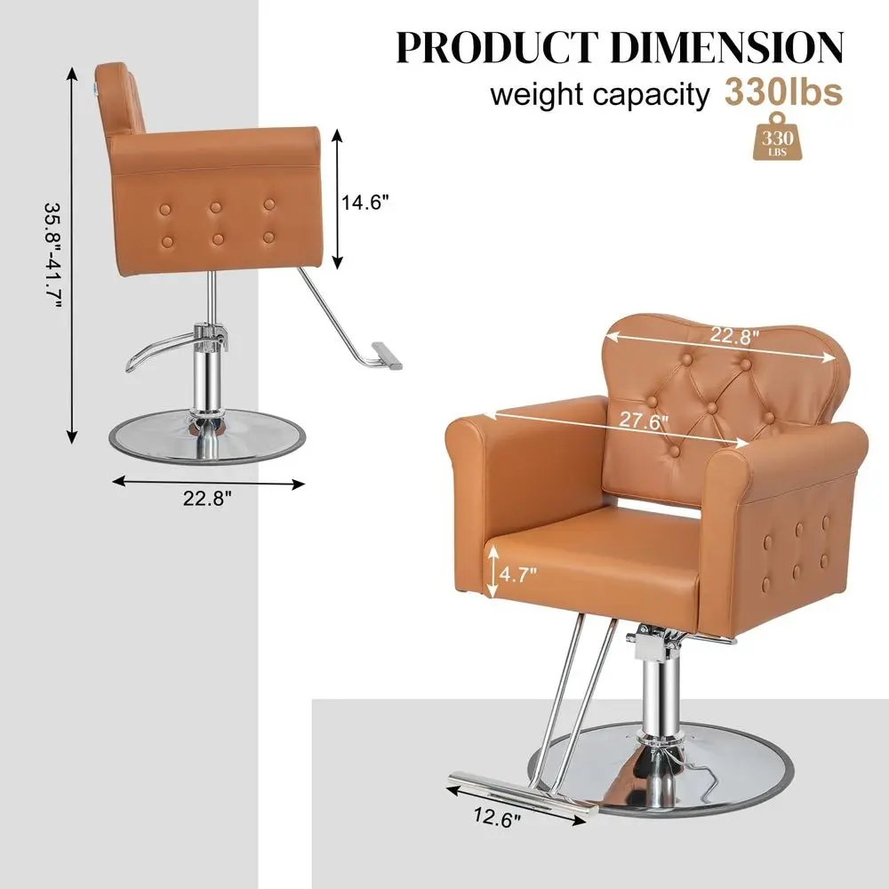 Hair Salon Chair for Hair Stylist, Hydraulic Barber Chair Heavy Duty 360Swivel, Styling Chair for Women Hairdresser Home Barber
Hair Salon Chair for Hair Stylist, Hydraulic Barber Chair Heavy Duty 360Swivel, Styling Chair for Women Hairdresser Home Barber