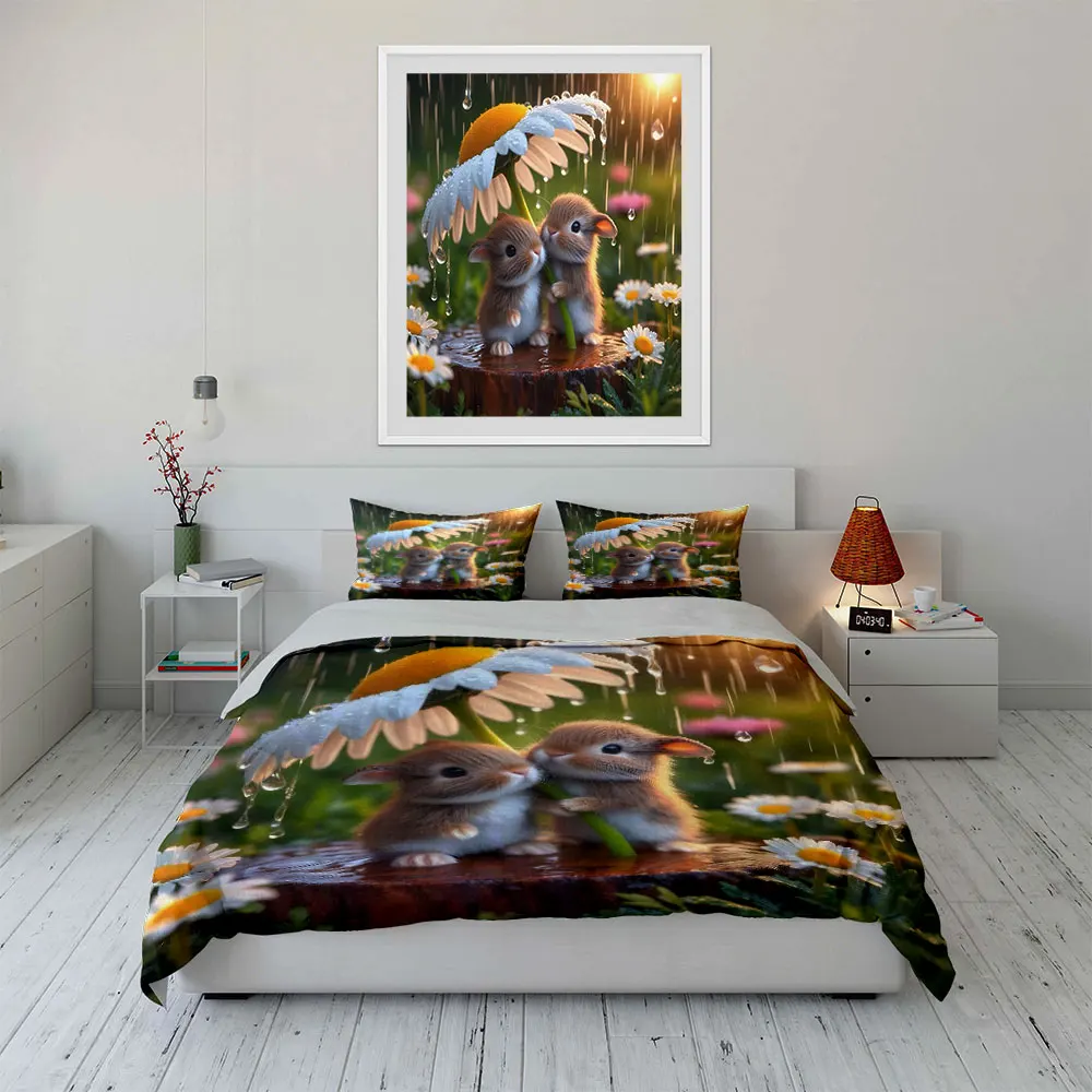 Bunny Decor Set Garden Ornament Multiple sizes kid's and adults' bedroom Exquisite 3PC bedding set, gift
Bunny Decor Set Garden Ornament Multiple sizes kid's and adults' bedroom Exquisite 3PC bedding set, gift