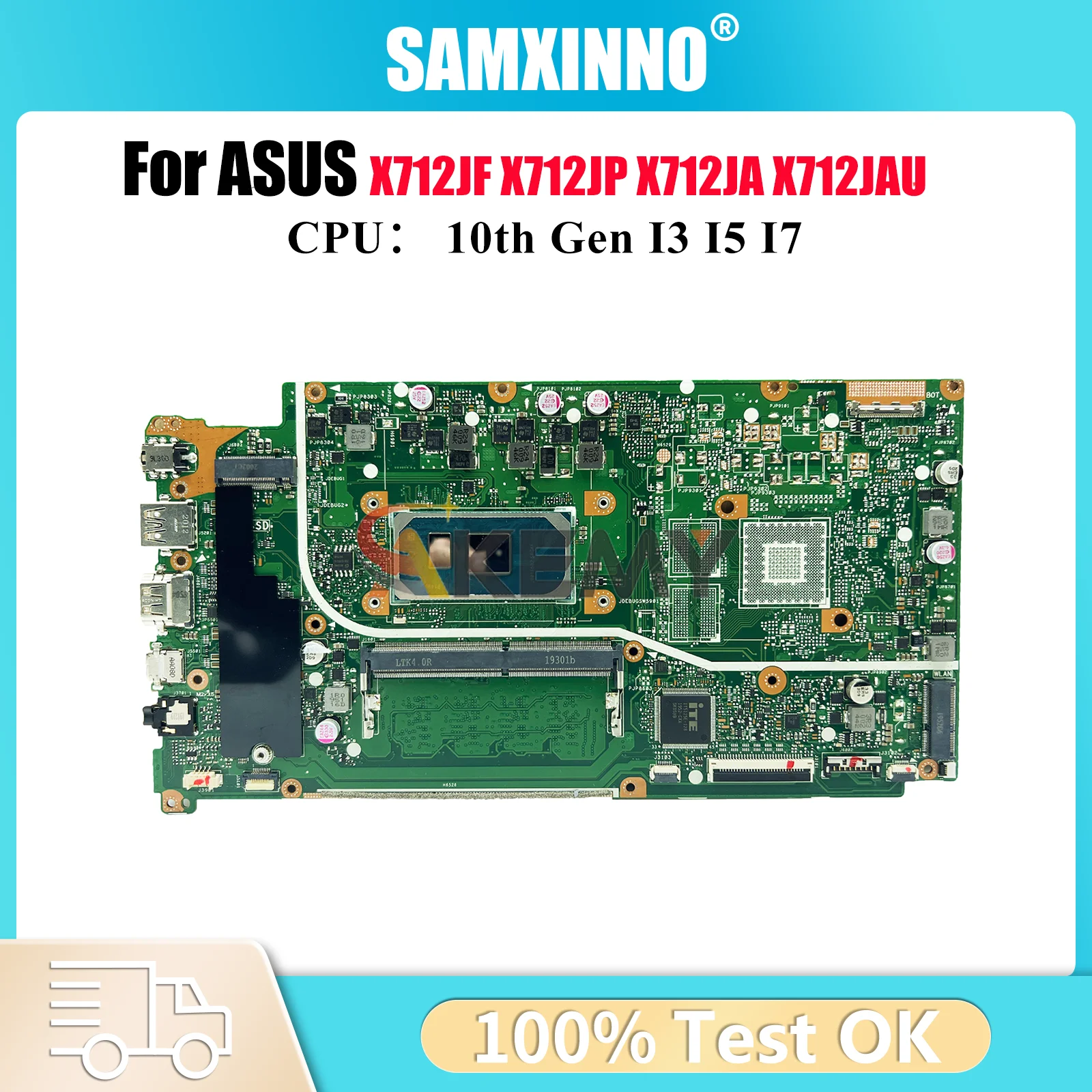 X712JA Материнская плата для ноутбука ASUS X712JAU F512J A512J S512J K512J X712JF V5000J X512J X712JP X712JAW Материнская плата с процессором I3 I5 I7
X712JA Материнская плата для ноутбука ASUS X712JAU F512J A512J S512J K512J X712JF V5000J X512J X712JP X712JAW Материнская плата с процессором I3 I5 I7