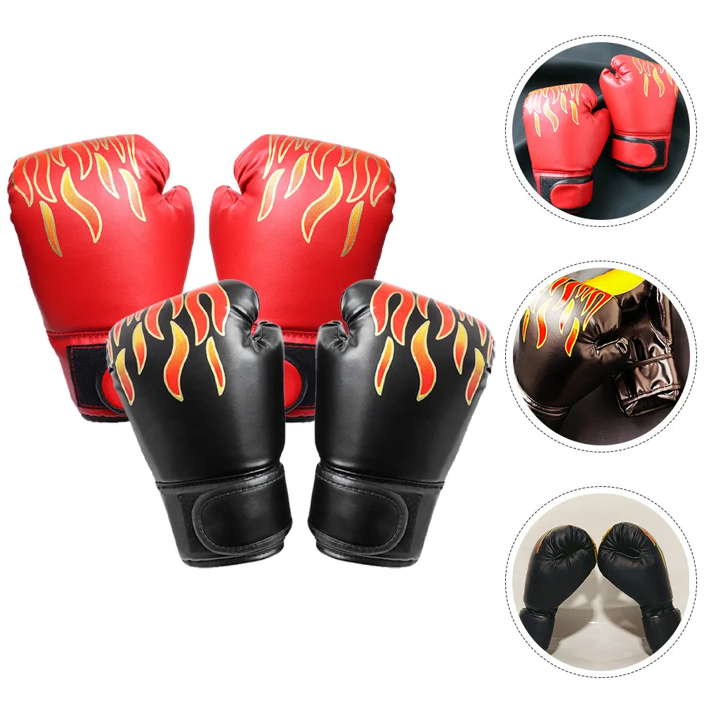 2Pairs Boxing Gloves PU Sparring Gloves for Training Punching Kickboxing Practice Comfortable Wrist Wrap
2Pairs Boxing Gloves PU Sparring Gloves for Training Punching Kickboxing Practice Comfortable Wrist Wrap