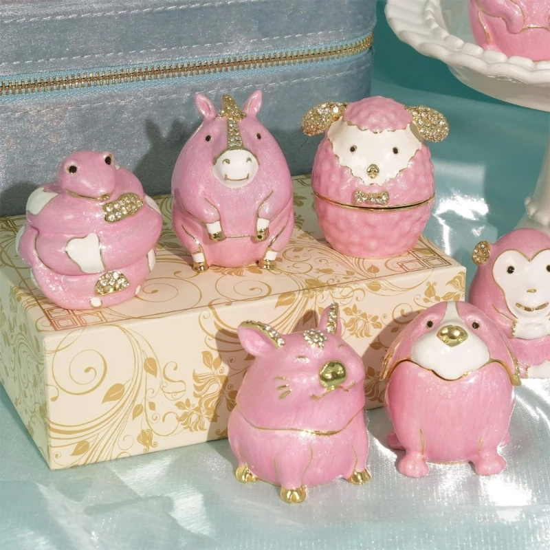 Q0KE Chinese Zodiacs Enamel Trinket Box Animal Figurine Jewellery Case Home Decoration
Q0KE Chinese Zodiacs Enamel Trinket Box Animal Figurine Jewellery Case Home Decoration