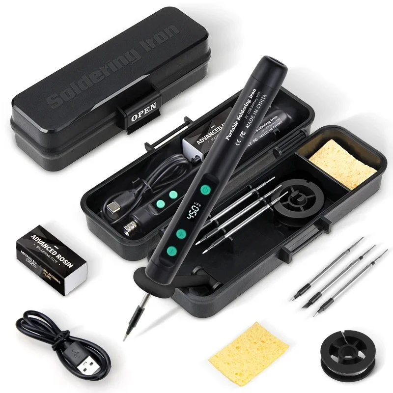 Беспроводной паяльник с цифровым дисплеем и зарядкой через USB, 5В 15Вт, портативный мини-набор для ремонта и пайки для домашнего использования
Беспроводной паяльник с цифровым дисплеем и зарядкой через USB, 5В 15Вт, портативный мини-набор для ремонта и пайки для домашнего использования
