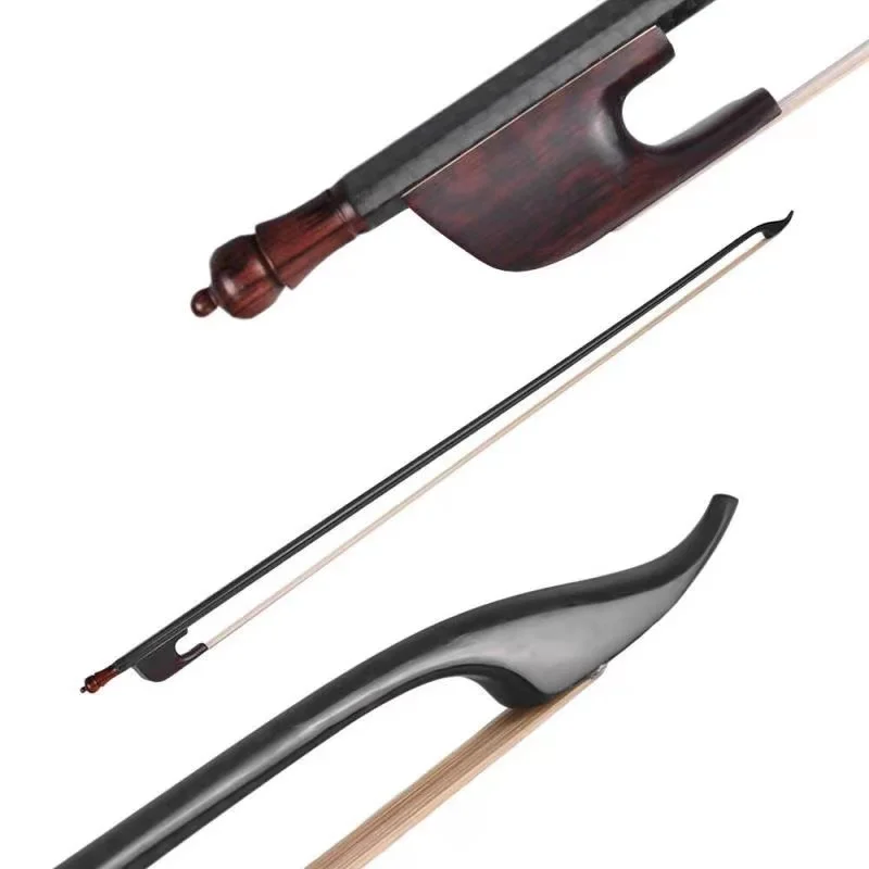 4/4 Violin Fiddle Bow Baroque Style Carbon Fiber Round Stick Snackwood Frog Black Carbon Fiber Baroque Violin Bow
4/4 Violin Fiddle Bow Baroque Style Carbon Fiber Round Stick Snackwood Frog Black Carbon Fiber Baroque Violin Bow