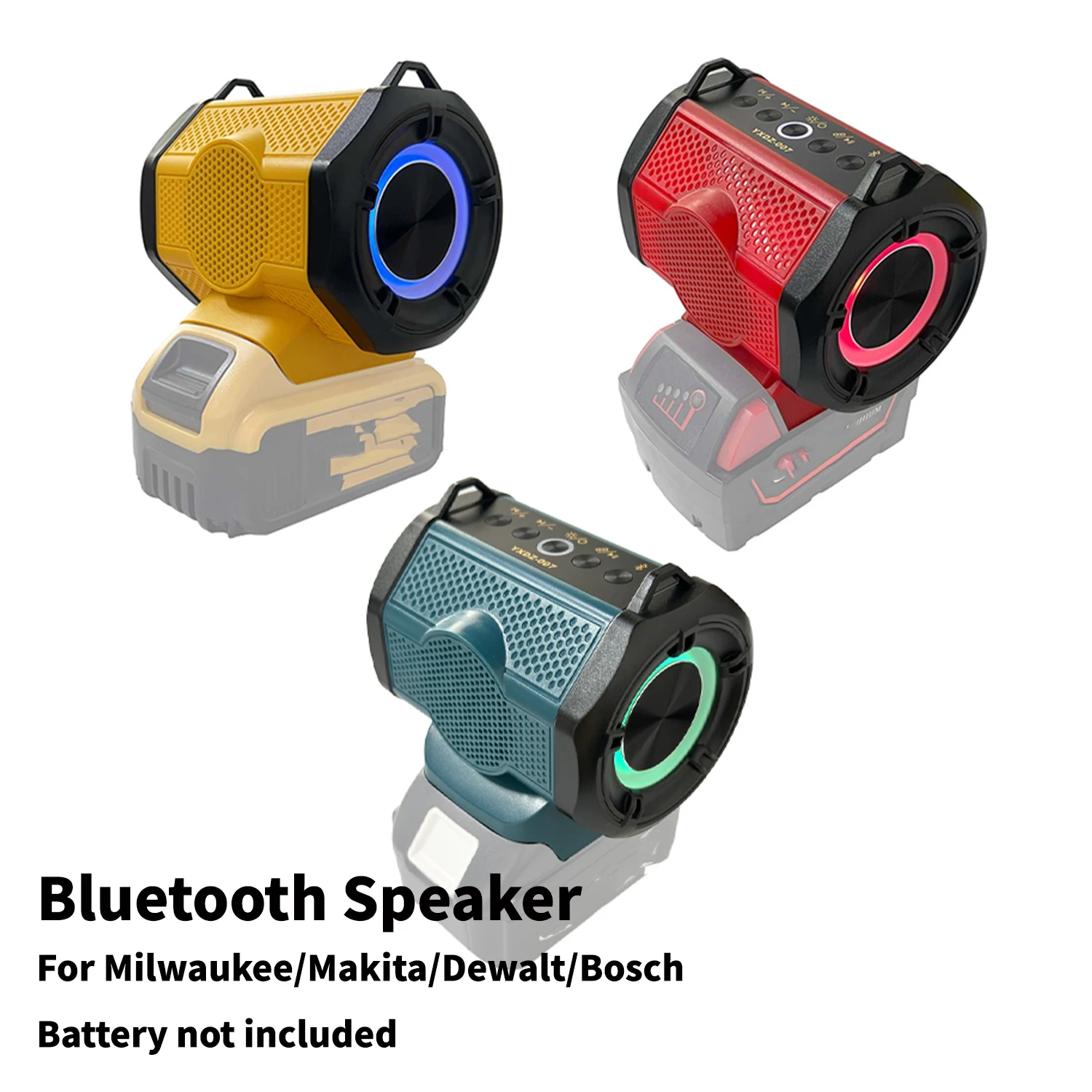 NEW Bluetooth Speaker For Milwaukee/Makita/Dewalt/Bosch 18V 20V Battery With USB Type-C Port Charge Player Loudspeaker
NEW Bluetooth Speaker For Milwaukee/Makita/Dewalt/Bosch 18V 20V Battery With USB Type-C Port Charge Player Loudspeaker