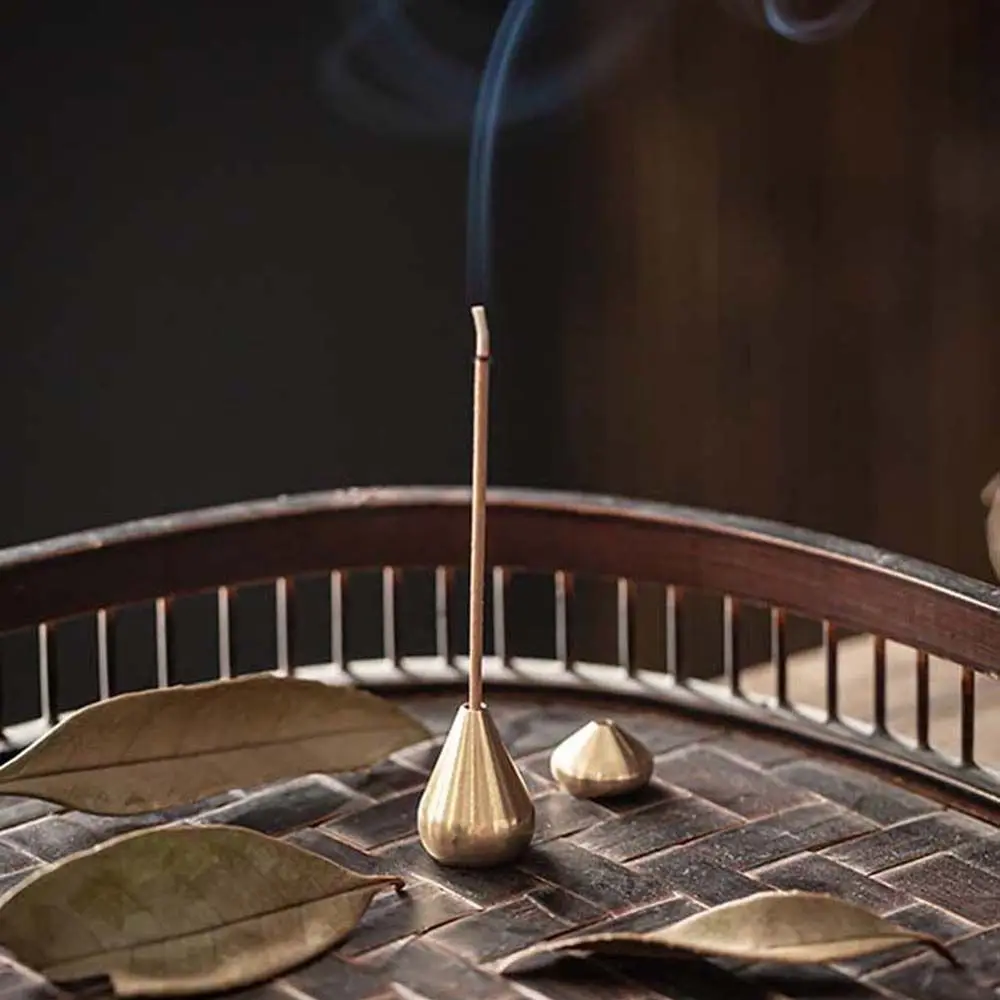 Brass Water Drop Shape Craft Buddhism Metal Incense Stick Holder Incense Base Sandalwood Coil Base Home Decoration
Brass Water Drop Shape Craft Buddhism Metal Incense Stick Holder Incense Base Sandalwood Coil Base Home Decoration
