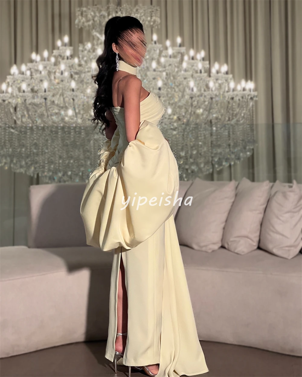 Customized Fashion Women Jersey Ruched Pleat Straight Evening Dresses Sexy Simple Strapless Sleeveless Floor Lenght Prom Dresses
Customized Fashion Women Jersey Ruched Pleat Straight Evening Dresses Sexy Simple Strapless Sleeveless Floor Lenght Prom Dresses