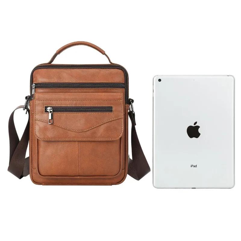 Leather men's bag Men's single shoulder men's head layer cowhide casual crossbody bag
Leather men's bag Men's single shoulder men's head layer cowhide casual crossbody bag
