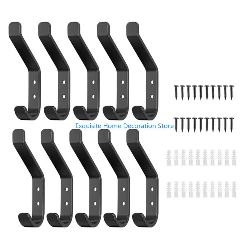 L5BF 10Pcs Carbon Steel Wall Hooks for Jackets and Robes Home Organization Supplies
L5BF 10Pcs Carbon Steel Wall Hooks for Jackets and Robes Home Organization Supplies