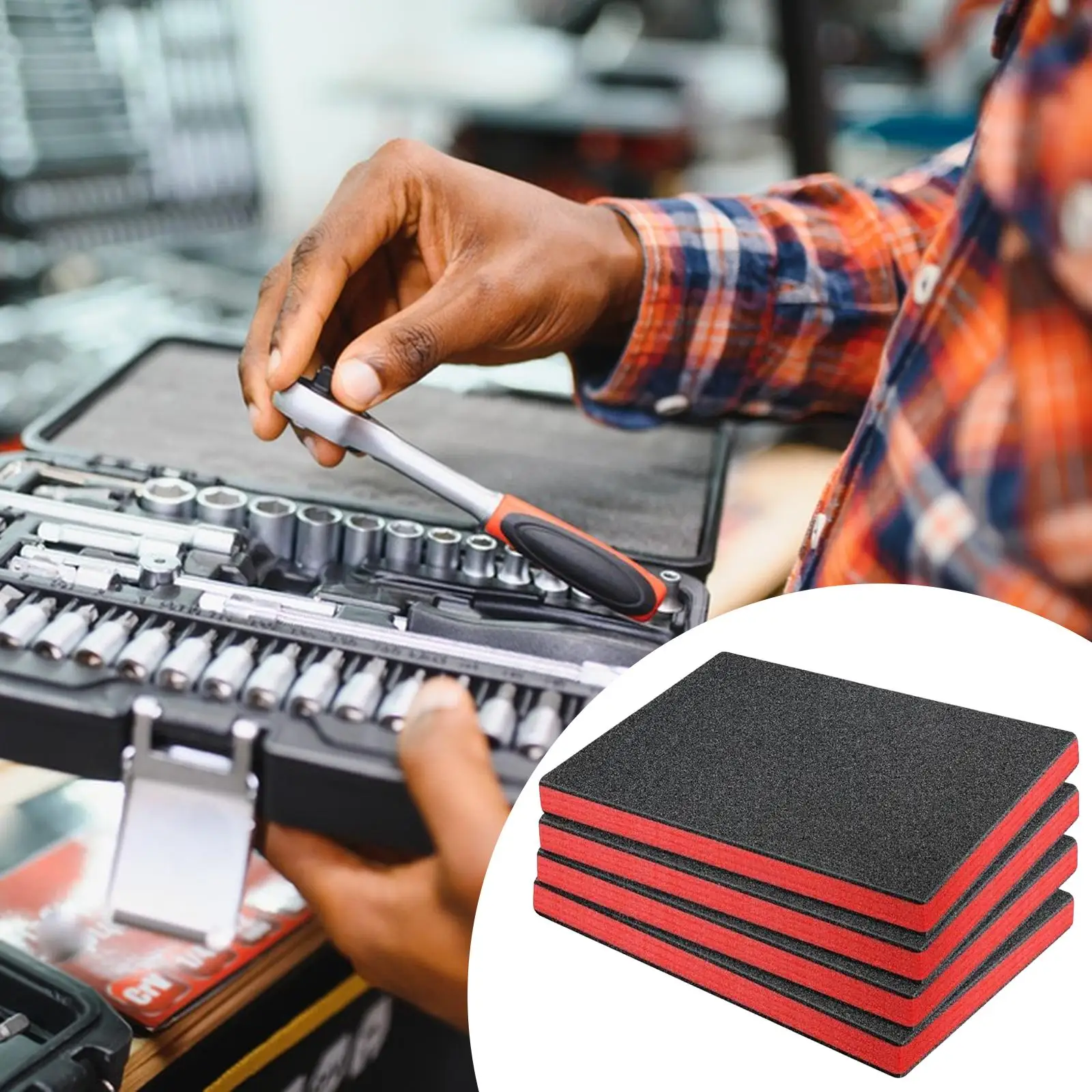 4x ящик для инструментов, листы для хранения пенопласта Epe для ящика для инструментов, жесткий защитный чехол Kaizen
4x ящик для инструментов, листы для хранения пенопласта Epe для ящика для инструментов, жесткий защитный чехол Kaizen