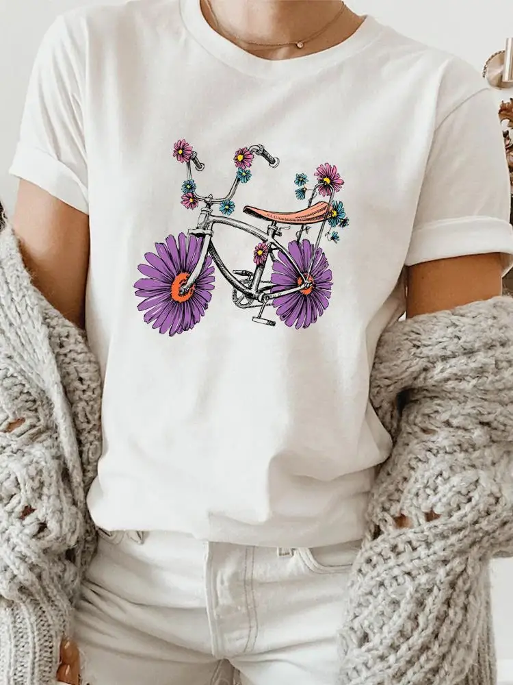 Bike Flower Trend 90s Tee Top Fashion Women Short Sleeve Print Tshirt Graphic T-shirts Summer Spring Printing Clothing
Bike Flower Trend 90s Tee Top Fashion Women Short Sleeve Print Tshirt Graphic T-shirts Summer Spring Printing Clothing
