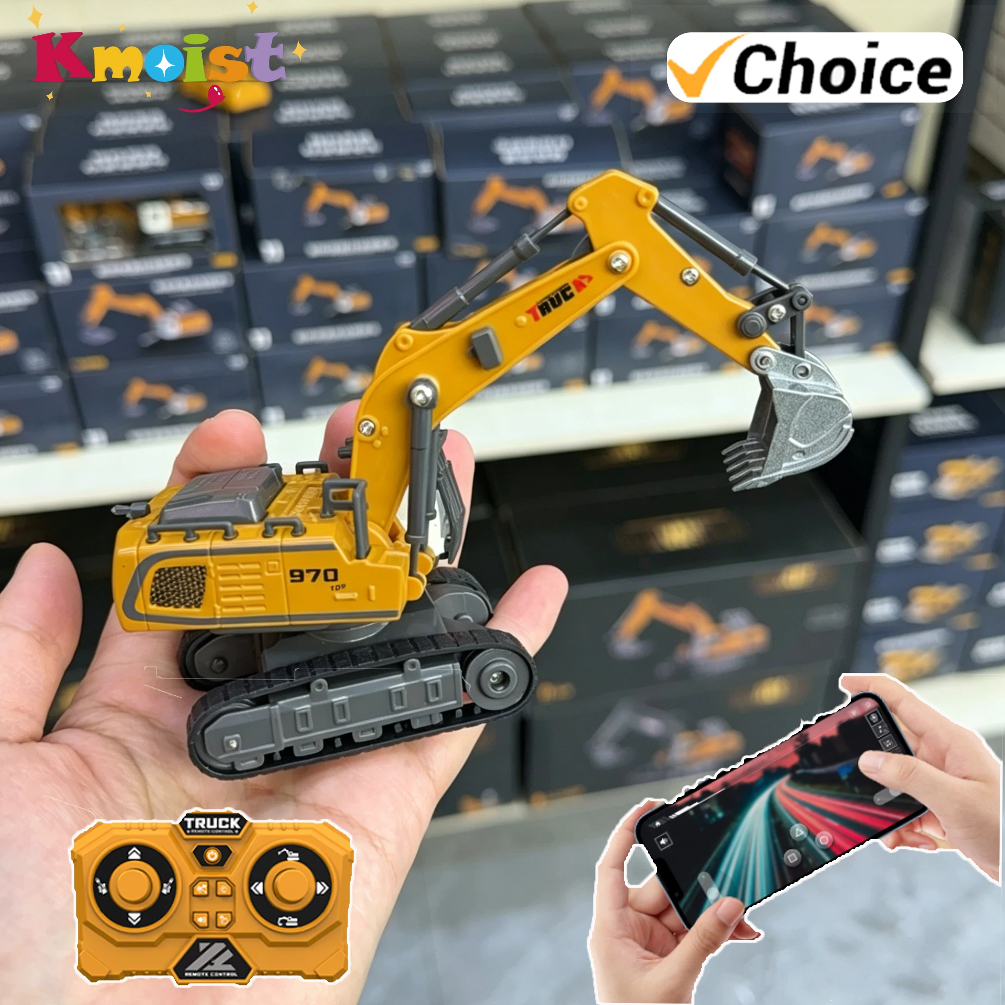 1/64 2.4G RC Mini Alloy Car Forklift with Trailer Excavator Desktop Game Remote Control Engineering Lift Truck Child's Toy Gifts
1/64 2.4G RC Mini Alloy Car Forklift with Trailer Excavator Desktop Game Remote Control Engineering Lift Truck Child's Toy Gifts