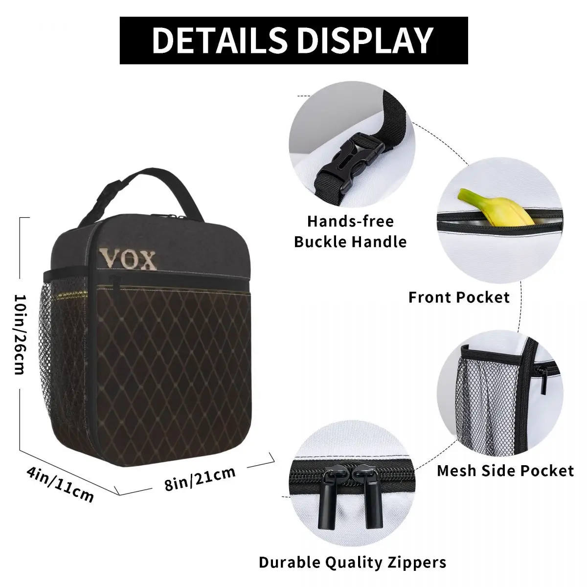 Vox AC30 изолированная сумка для обеда с усилителем для женщин, коробки для хранения еды для пикника, портативный контейнер-холодильник, термобокс для обеда, сумка
Vox AC30 изолированная сумка для обеда с усилителем для женщин, коробки для хранения еды для пикника, портативный контейнер-холодильник, термобокс для обеда, сумка