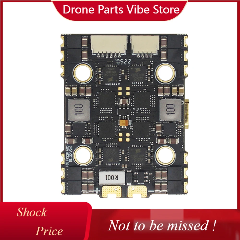 DPHAKRC F7220 40A AIO Flight Controller 2S-6S Lipo Dual BEC Outputs Built-in Barometer Current Sensor for Medium-small FPV Drone
DPHAKRC F7220 40A AIO Flight Controller 2S-6S Lipo Dual BEC Outputs Built-in Barometer Current Sensor for Medium-small FPV Drone