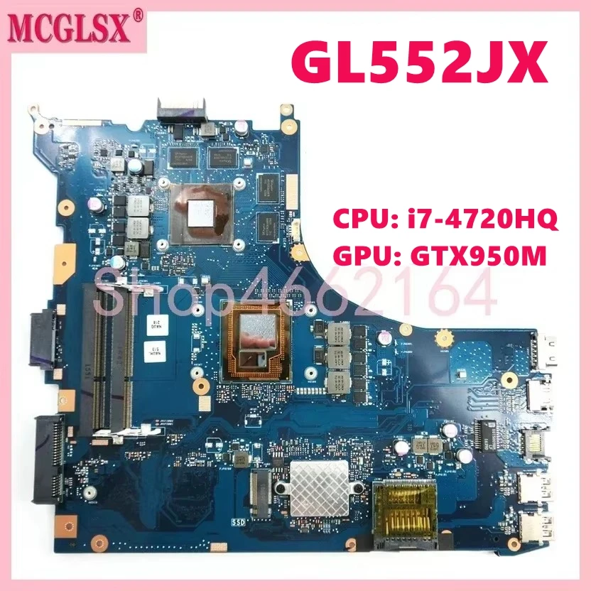 Системная плата для ноутбука GL552JX с i5 i7-4th Gen CPU GTX950M GPU GL552J GL552JX ZX50J ZX50JX
Системная плата для ноутбука GL552JX с i5 i7-4th Gen CPU GTX950M GPU GL552J GL552JX ZX50J ZX50JX