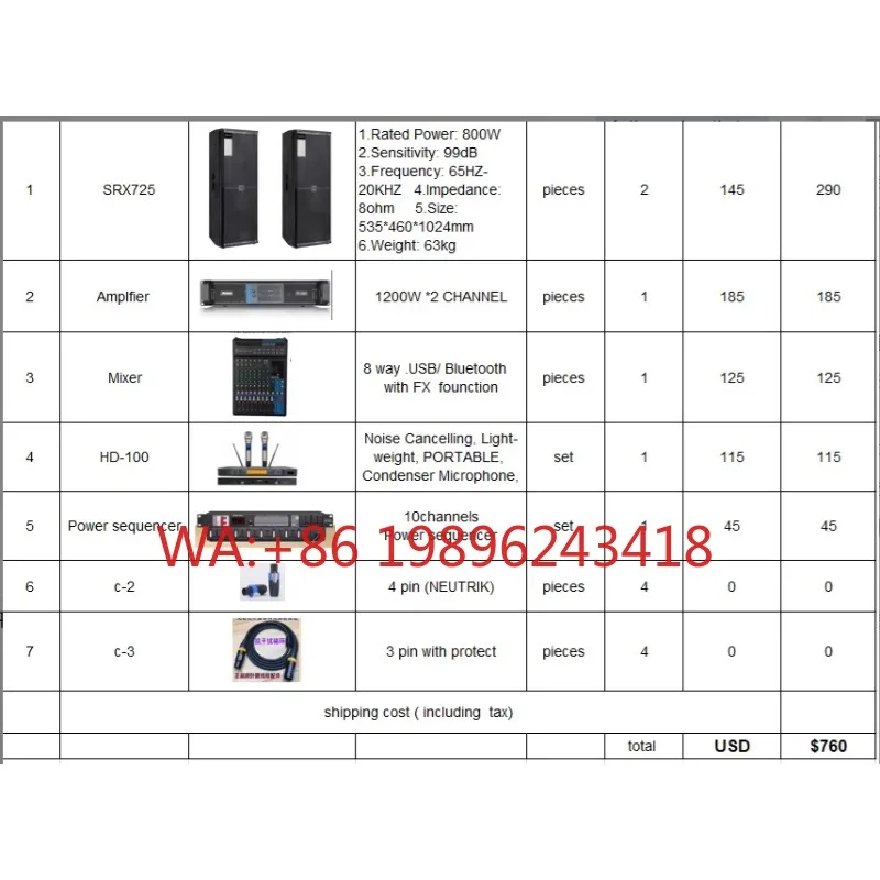SRX-725 Dual 2-Way Audio Party Room Speaker Full Frequency Dual 15 Inch Disco Sound Equipment Warranty 3 Years
SRX-725 Dual 2-Way Audio Party Room Speaker Full Frequency Dual 15 Inch Disco Sound Equipment Warranty 3 Years