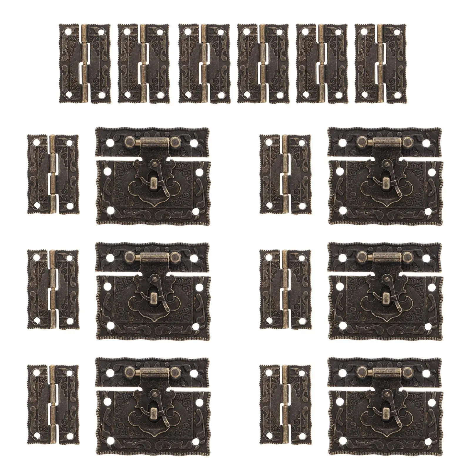 6 Sets Jewelry Box Hardware Vintage Buckle Lock Latch Hook Hinges Bronze 12 Pcs Durable Smooth Diy Restoration
6 Sets Jewelry Box Hardware Vintage Buckle Lock Latch Hook Hinges Bronze 12 Pcs Durable Smooth Diy Restoration