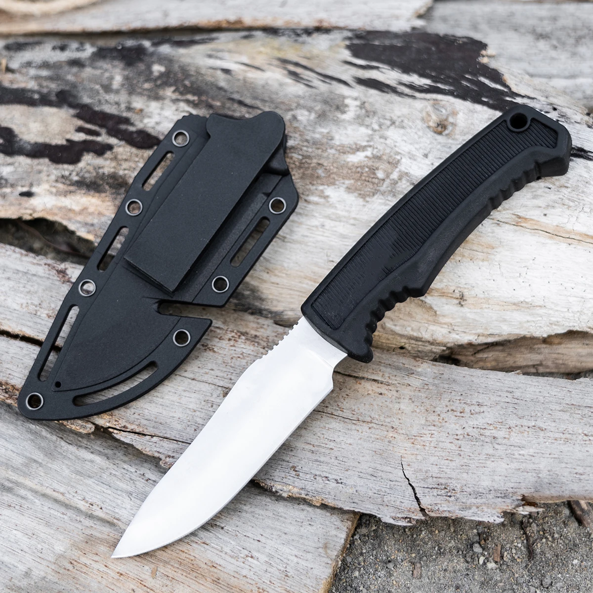 Outdoor Survival Knife with Sheath - Fixed Blade Wilderness Knife 3.74-inch Tactical Hunting Knife with Nylon Fiber Handle
Outdoor Survival Knife with Sheath - Fixed Blade Wilderness Knife 3.74-inch Tactical Hunting Knife with Nylon Fiber Handle