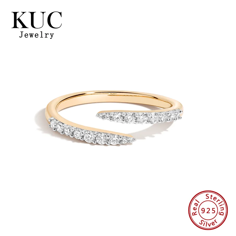 Minimalist Korean 925 Sterling Silver Lab Grown Zircon Wrap Ring Fine Jewelry Adjustable Rings for Girls
Minimalist Korean 925 Sterling Silver Lab Grown Zircon Wrap Ring Fine Jewelry Adjustable Rings for Girls
