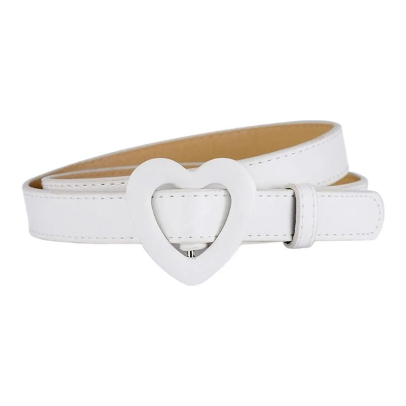 652F Punk PU Waist Belt for Jean Heart Buckle Hip Hop Belt Waistband Glinting Buckle with Encrusted Glitter
652F Punk PU Waist Belt for Jean Heart Buckle Hip Hop Belt Waistband Glinting Buckle with Encrusted Glitter