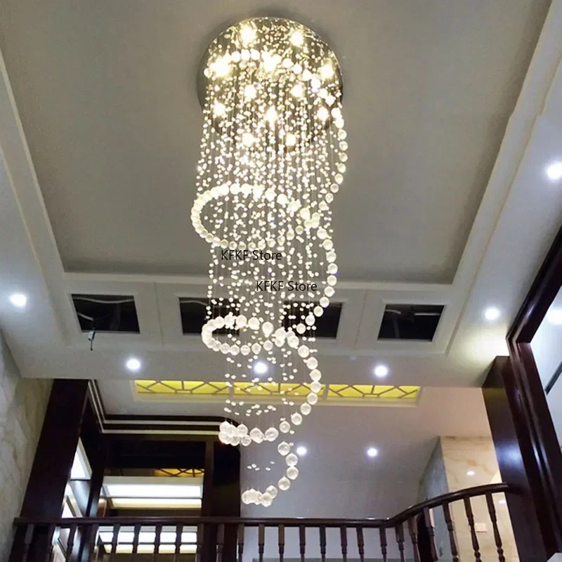 Spiral Crystal LED Ceiling Chandelier Light Lobby Hanging Lamp For Bedroom Living Room Suspension Corridor Staircase Fixture
Spiral Crystal LED Ceiling Chandelier Light Lobby Hanging Lamp For Bedroom Living Room Suspension Corridor Staircase Fixture