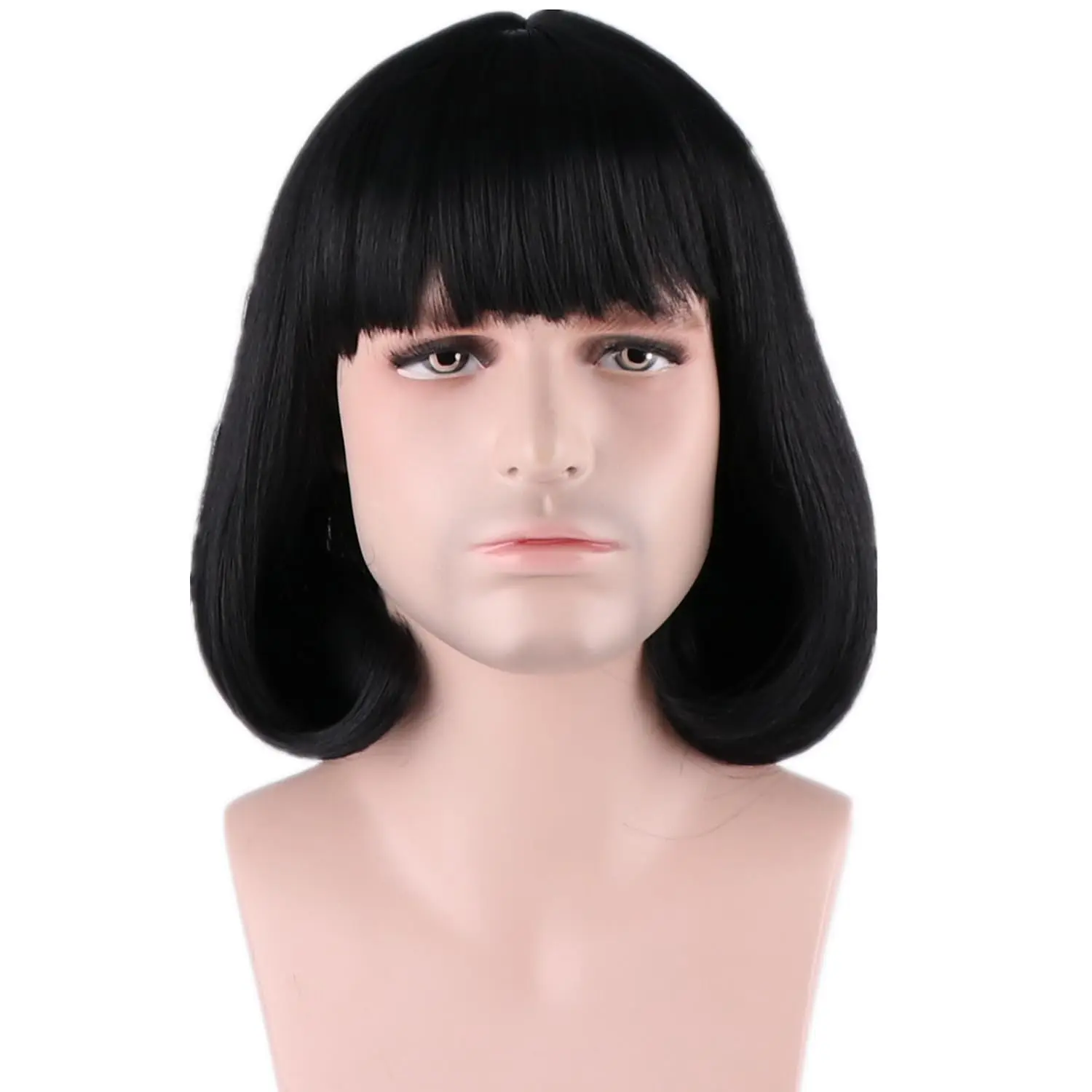 Black Bob Flipped Inward Lord Wig Unisex Smooth Thick Hair Short Straight Dwarf King Men Cosplay Wigs Blunt Bangs
Black Bob Flipped Inward Lord Wig Unisex Smooth Thick Hair Short Straight Dwarf King Men Cosplay Wigs Blunt Bangs