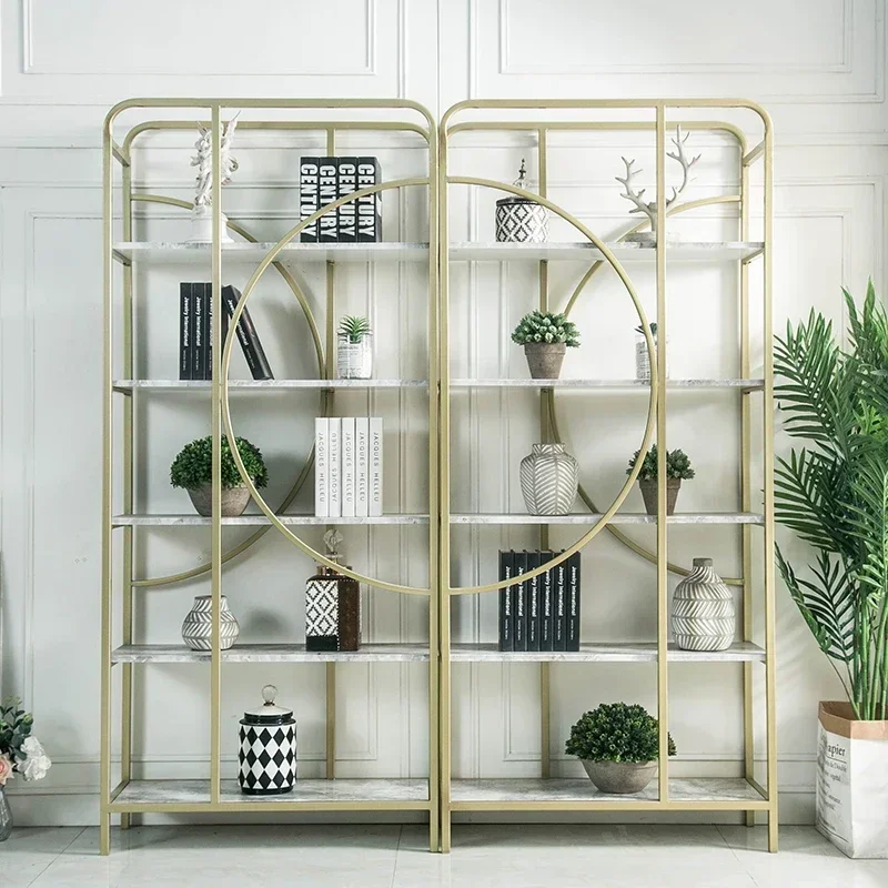 Wrought Iron Bookcase Modern Simple Personality Storage Rack Nordic Metal Display Shelf Floor Hallway Cosmetics Shelf
Wrought Iron Bookcase Modern Simple Personality Storage Rack Nordic Metal Display Shelf Floor Hallway Cosmetics Shelf