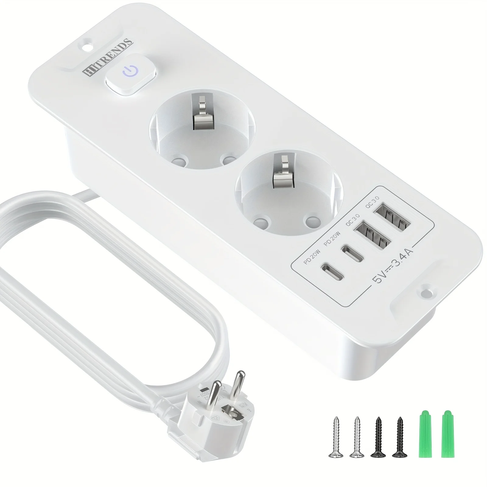 Настольные розетки с 4 USB-разъемами, выдвижные розетки, 2 вилками, с кабелем длиной 2 м, с 4 несколькими розетками для винтов, несколько розеток для кухни, рабочего стола, стола
Настольные розетки с 4 USB-разъемами, выдвижные розетки, 2 вилками, с кабелем длиной 2 м, с 4 несколькими розетками для винтов, несколько розеток для кухни, рабочего стола, стола