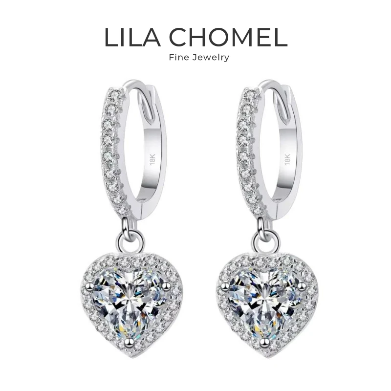 Женские свадебные серьги-капли из белого золота 18 карат с сердечками, женские серьги на День святого Валентина, 1/2 карата с муассанитом и бриллиантом PT950, платиновый подарок на день рождения для девочек
Женские свадебные серьги-капли из белого золота 18 карат с сердечками, женские серьги на День святого Валентина, 1/2 карата с муассанитом и бриллиантом PT950, платиновый подарок на день рождения для девочек