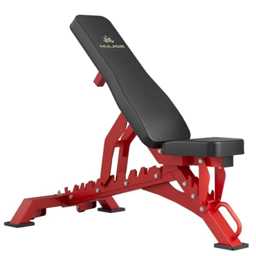 Garage and home gym weight bench with steel frame, black color, 1300LBS capacity and 36 adjustable positions for versatile stre
Garage and home gym weight bench with steel frame, black color, 1300LBS capacity and 36 adjustable positions for versatile stre