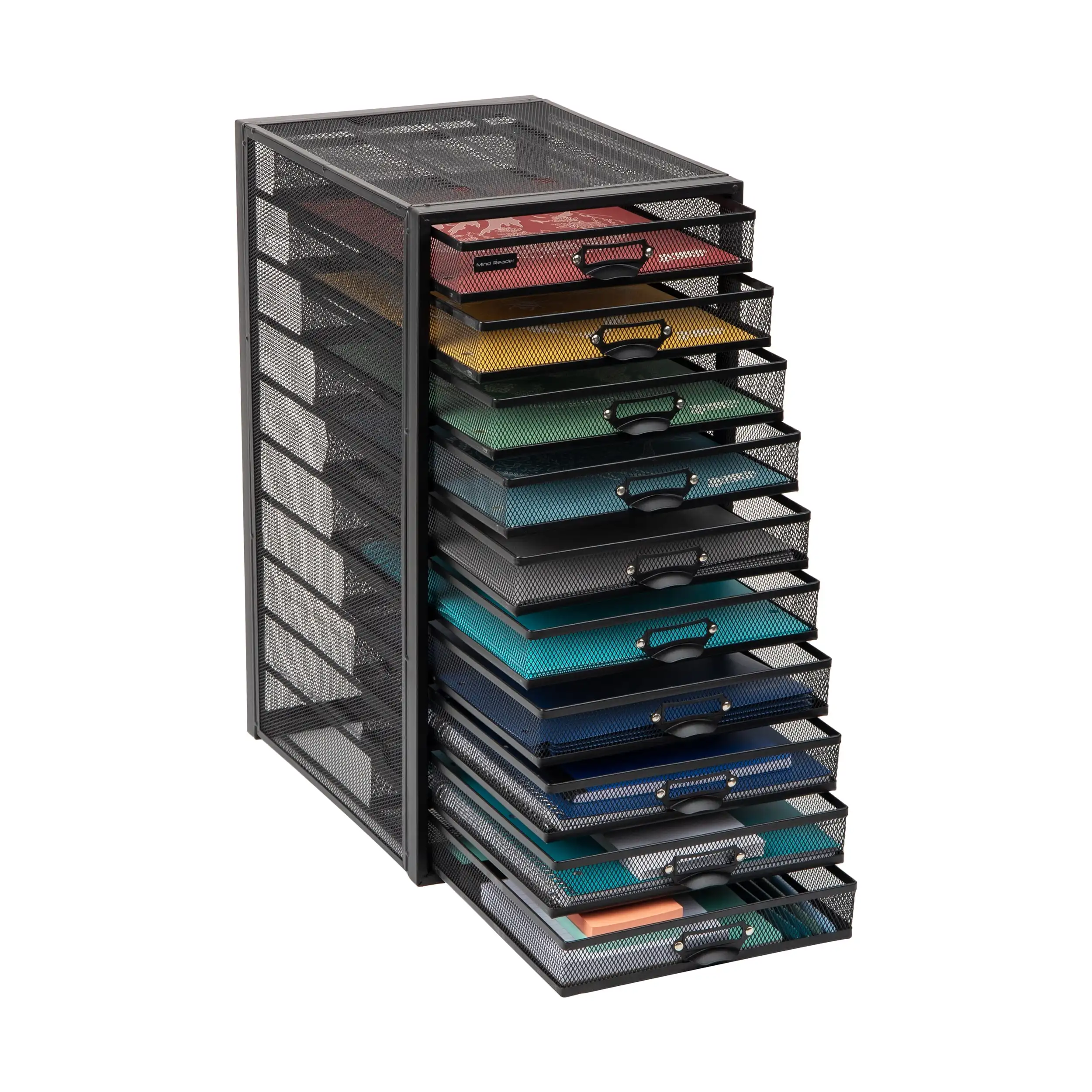 File Storage Drawers, Desk Organizer, Multi-Purpose, 10.75"L x 14"W x 21.25"H, Black
File Storage Drawers, Desk Organizer, Multi-Purpose, 10.75"L x 14"W x 21.25"H, Black