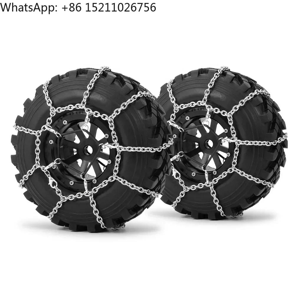 Advanced Simulated Wheels Tire Chains Anti-skid 130mm Metal Snow Chain for 1/10 RC Crawler TRX4 Tire Accessories
Advanced Simulated Wheels Tire Chains Anti-skid 130mm Metal Snow Chain for 1/10 RC Crawler TRX4 Tire Accessories