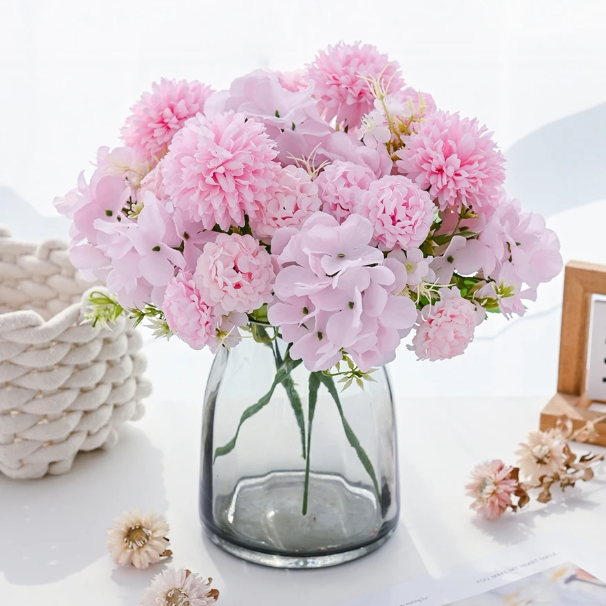 Artificial Flowers Silk Hydrangea Bridal Bouquets Festival Vases Decoration Home Garden Wedding Table Fake Plants Diy Gift Cheap
Artificial Flowers Silk Hydrangea Bridal Bouquets Festival Vases Decoration Home Garden Wedding Table Fake Plants Diy Gift Cheap
