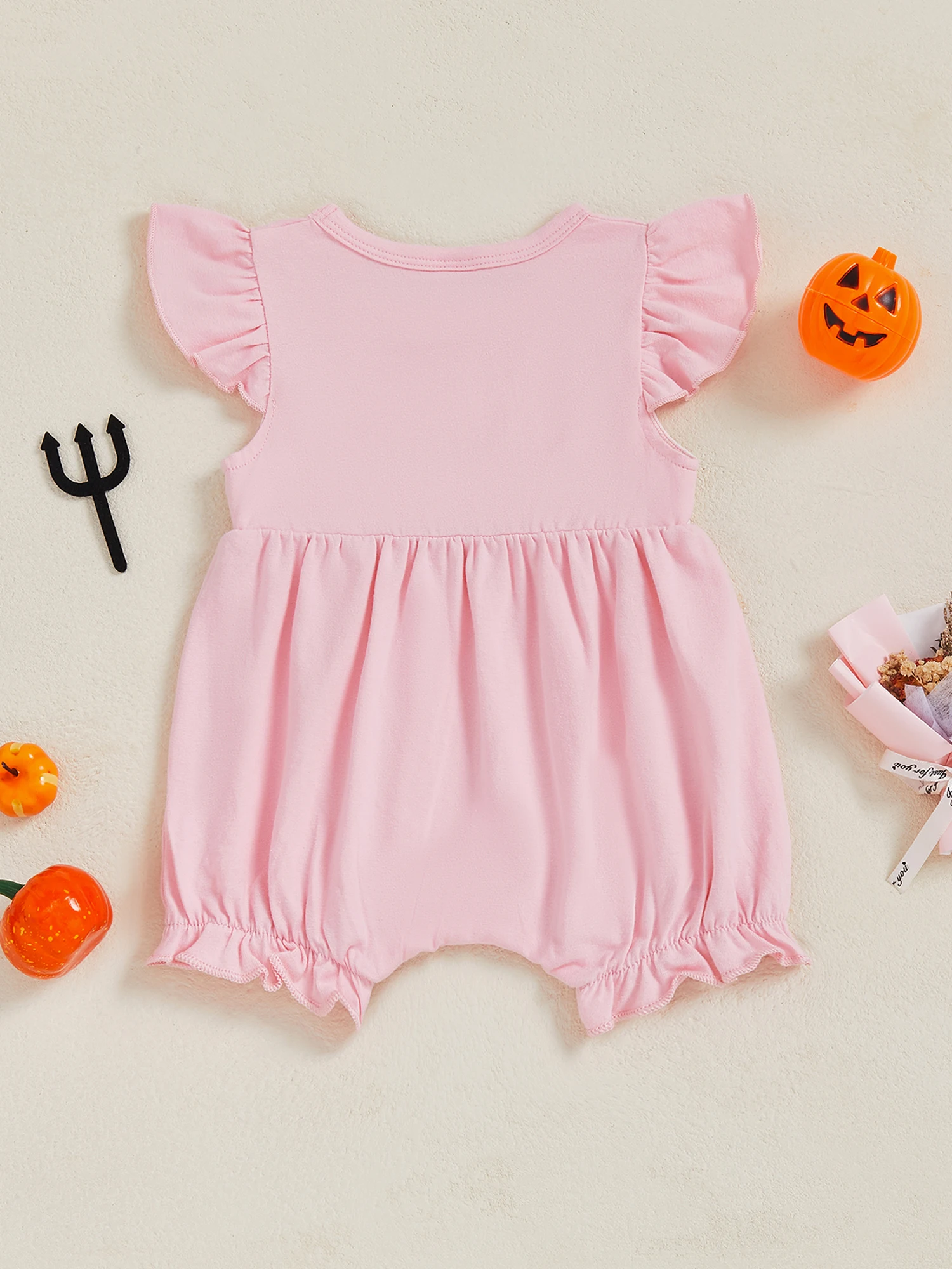 Adorable Infant Halloween Costume Pumpkin Witch Hat Embroidered Round Neck Long Sleeve Romper Jumpsuit for Autumn Festivities
Adorable Infant Halloween Costume Pumpkin Witch Hat Embroidered Round Neck Long Sleeve Romper Jumpsuit for Autumn Festivities