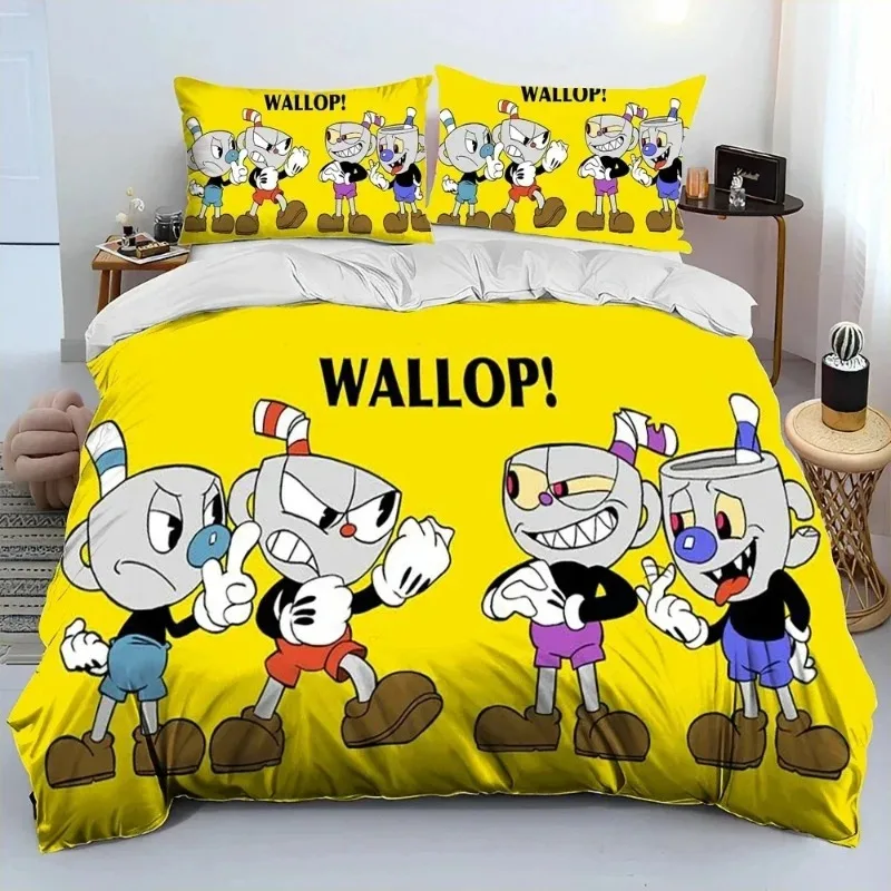 Kawaii Cuphead Show Bedding Set Pillowcase Cartoon Duvet Cover Double Twin Full Queen King Adult Bedclothes Quilt Cover
Kawaii Cuphead Show Bedding Set Pillowcase Cartoon Duvet Cover Double Twin Full Queen King Adult Bedclothes Quilt Cover